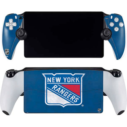 NHL New York Rangers Distressed PlayStation Portal Remote Player Skin