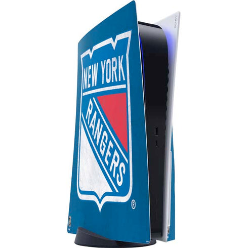 NHL New York Rangers Distressed PlayStation PS5 Skins