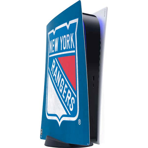 NHL New York Rangers Distressed PlayStation PS5 Skins