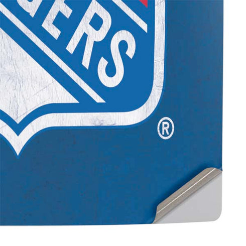 NHL New York Rangers Distressed PS5 Pro Console Skin