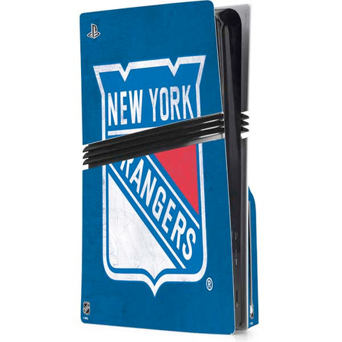 NHL New York Rangers Distressed PlayStation PS5 Skins