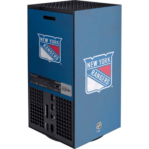 NHL New York Rangers Distressed XBox Series X Digital Edition Console Skin