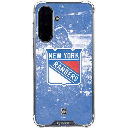 NHL New York Rangers Frozen Galaxy A36 5G Clear Case
