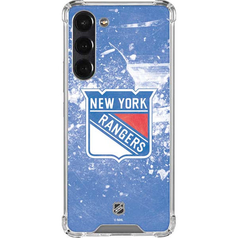 NHL New York Rangers Frozen Galaxy S24 FE Clear Case