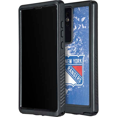 NHL New York Rangers Frozen Galaxy S24 Ultra Waterproof Case