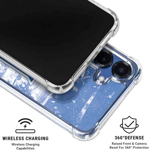 NHL New York Rangers Frozen Galaxy S25 Clear Case