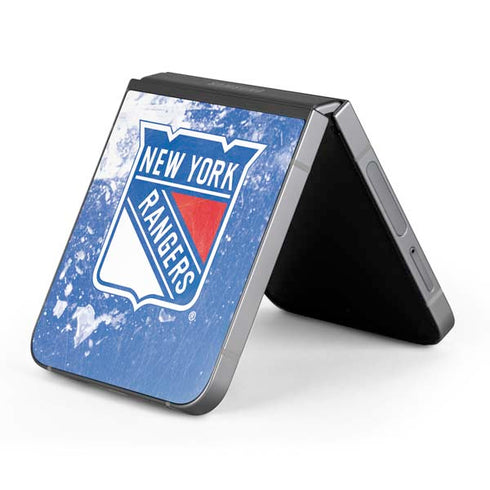 NHL New York Rangers Frozen Galaxy Z Flip6 Skin