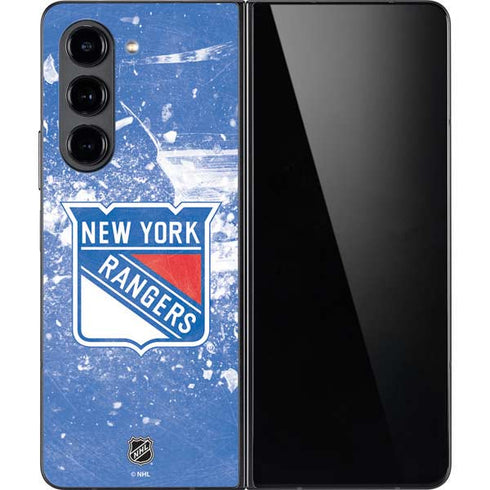 NHL New York Rangers Frozen Galaxy Z Fold5 5G Skin