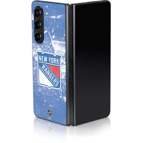 NHL New York Rangers Frozen Galaxy Z Fold5 5G Skin