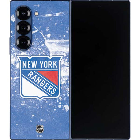 NHL New York Rangers Frozen Galaxy Z Fold6 Skin