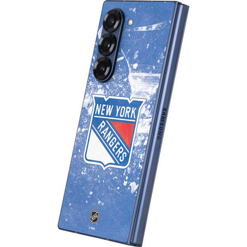 NHL New York Rangers Frozen Galaxy Z Fold6 Skin
