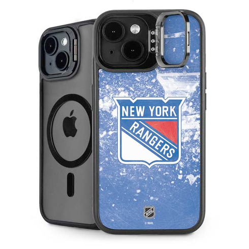 NHL New York Rangers Frozen iPhone 14 Kickstand Case
