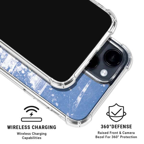 NHL New York Rangers Frozen iPhone 15 Clear Case