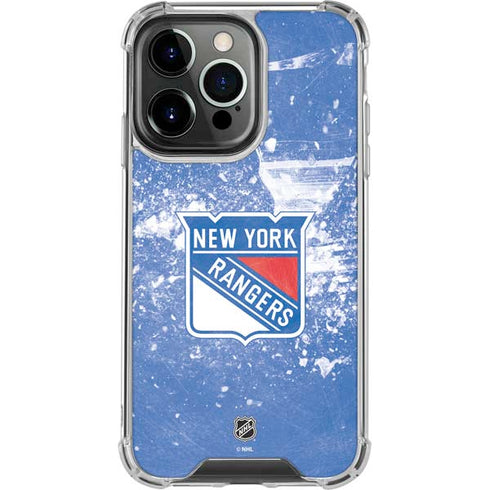 NHL New York Rangers Frozen iPhone 16 Pro Clear Case
