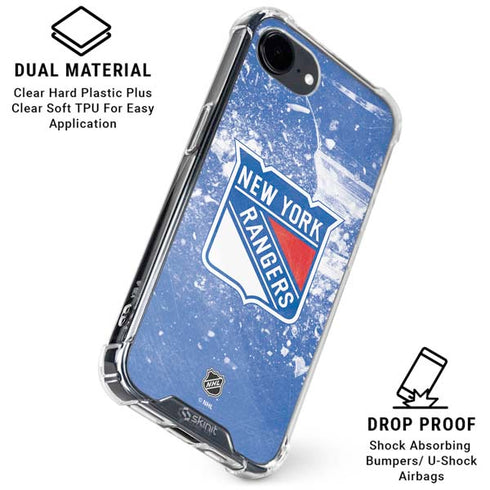 NHL New York Rangers Frozen iPhone 16e Clear Case