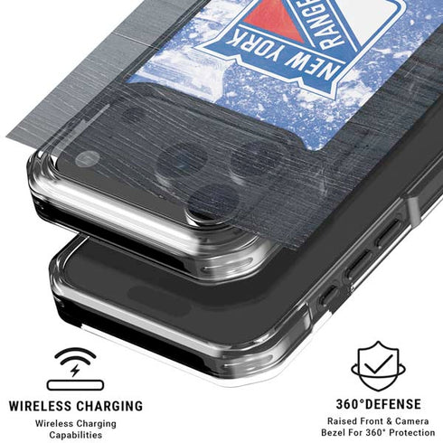 NHL New York Rangers Frozen iPhone 18 Pro Clear Case