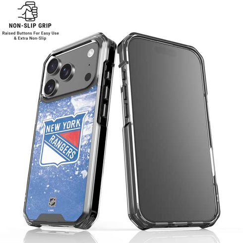 NHL New York Rangers Frozen iPhone 18 Pro Clear Case