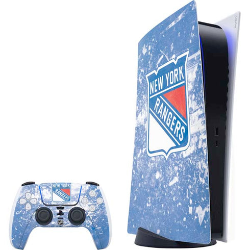 NHL New York Rangers Frozen PlayStation PS5 Skins