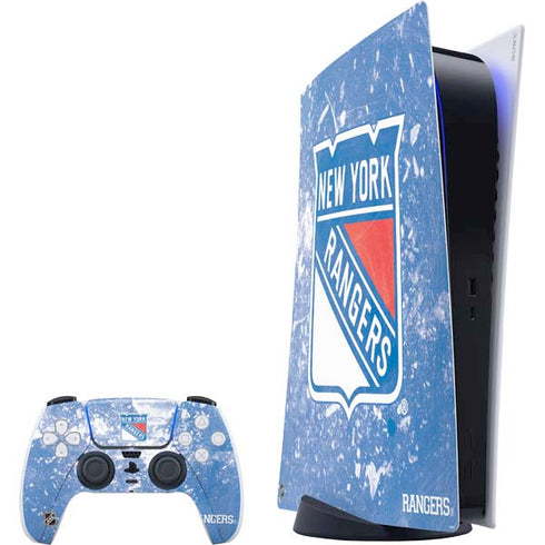 NHL New York Rangers Frozen PlayStation PS5 Skins