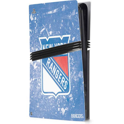 NHL New York Rangers Frozen PS5 Pro Console Skin