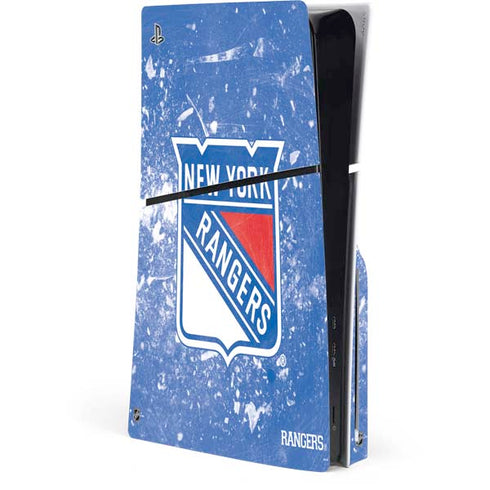 NHL New York Rangers Frozen PlayStation PS5 Skins