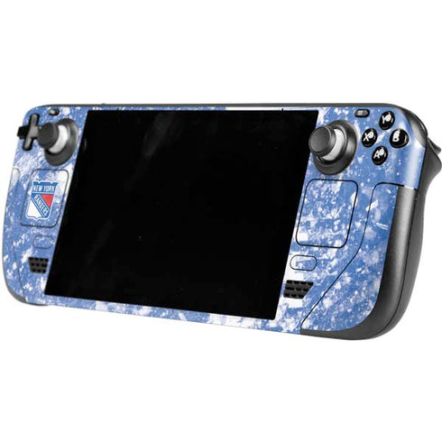 NHL New York Rangers Frozen Steam Deck Handheld Gaming Computer OLED Skin