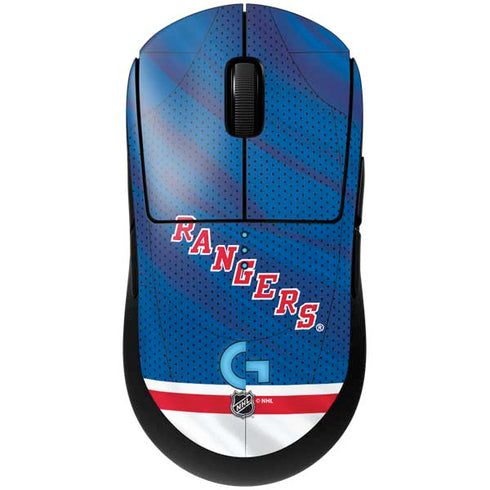 NHL New York Rangers Home Jersey G Pro Wireless Gaming Mouse Skin