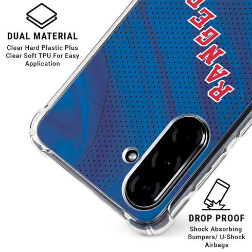 NHL New York Rangers Home Jersey Galaxy A36 5G Clear Case