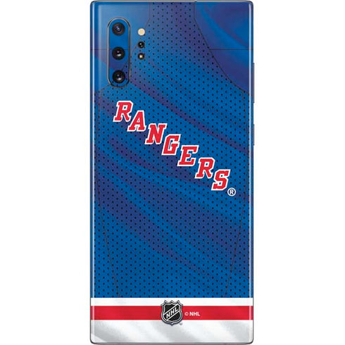 NHL New York Rangers Home Jersey Galaxy Note 10 Plus Skin