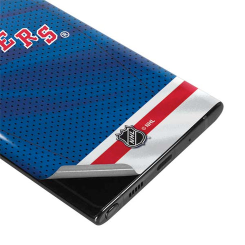 NHL New York Rangers Home Jersey Galaxy Note 10 Plus Skin