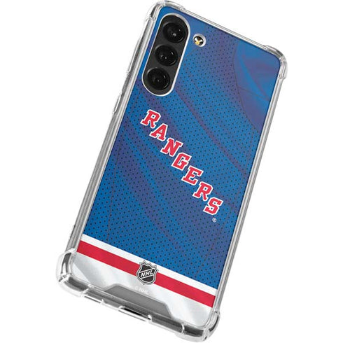 NHL New York Rangers Home Jersey Galaxy S24 FE Clear Case
