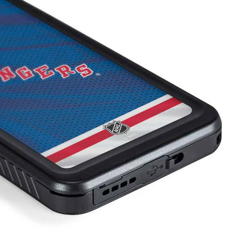 NHL New York Rangers Home Jersey Galaxy S24 Plus Waterproof Case