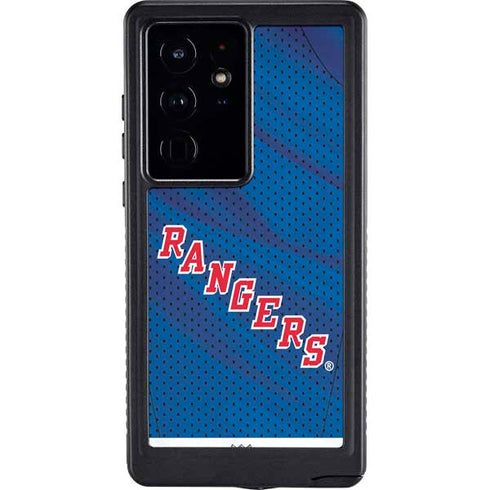 NHL New York Rangers Home Jersey Galaxy S24 Ultra Waterproof Case