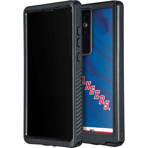 NHL New York Rangers Home Jersey Galaxy S24 Ultra Waterproof Case