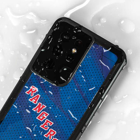 NHL New York Rangers Home Jersey Galaxy S24 Ultra Waterproof Case