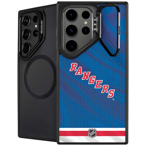 NHL New York Rangers Home Jersey Galaxy S26 Ultra Kickstand Case