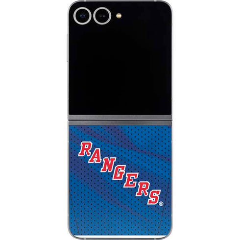 NHL New York Rangers Home Jersey Galaxy Z Flip6 Skin