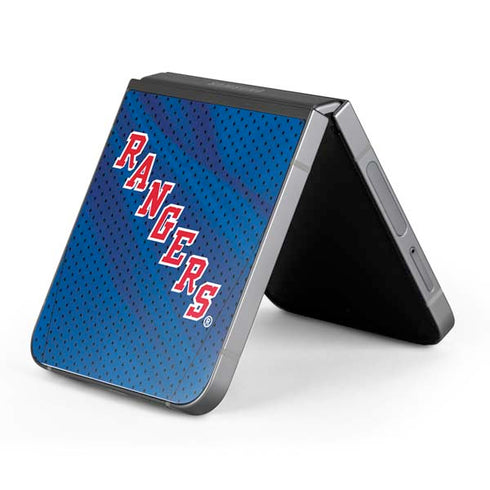 NHL New York Rangers Home Jersey Galaxy Z Flip6 Skin