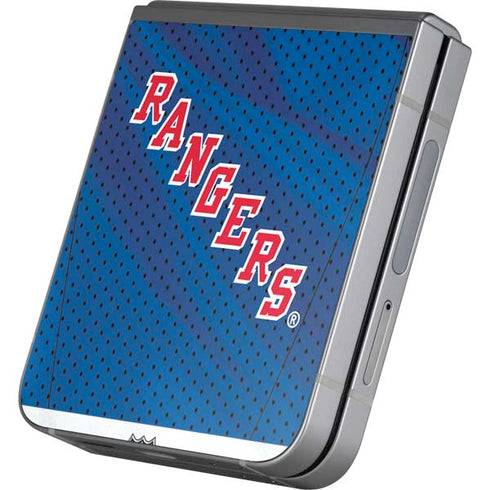 NHL New York Rangers Home Jersey Galaxy Z Flip6 Skin