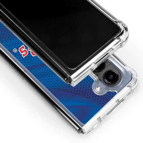 NHL New York Rangers Home Jersey Galaxy Z Fold5 5G Clear Case