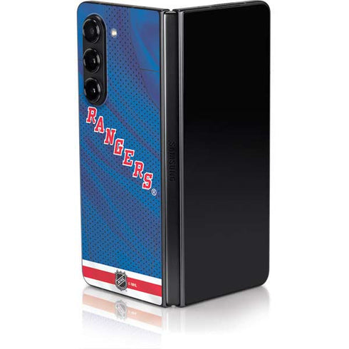 NHL New York Rangers Home Jersey Galaxy Z Fold5 5G Skin