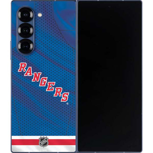 NHL New York Rangers Home Jersey Galaxy Z Fold6 Skin