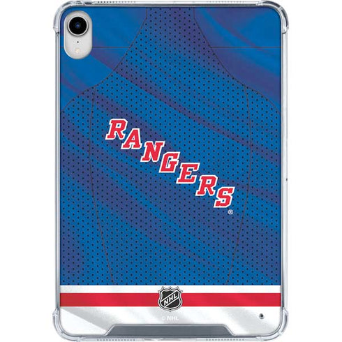 NHL New York Rangers Home Jersey iPad 11th Gen (2025) Clear Case