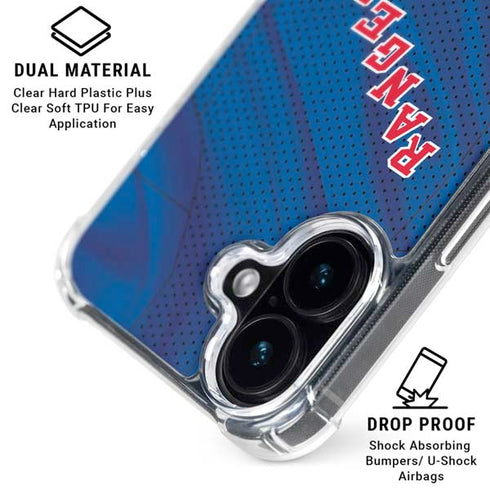 NHL New York Rangers Home Jersey iPhone 16 Clear Case