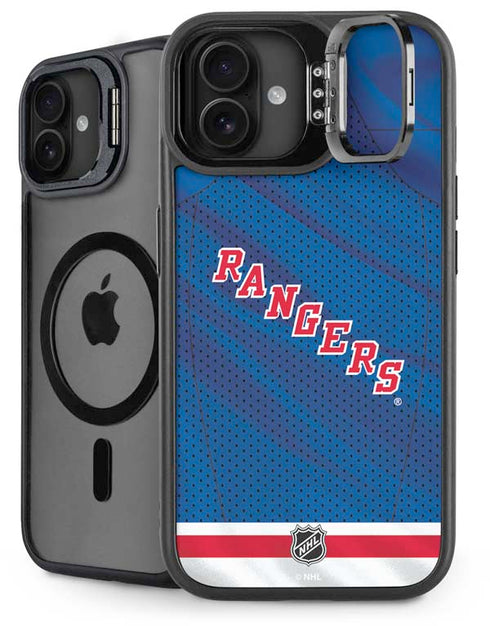 NHL New York Rangers Home Jersey iPhone 16 Plus Kickstand Case