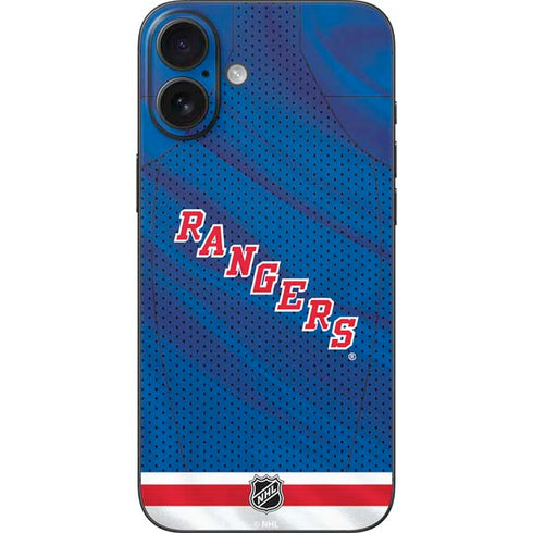 NHL New York Rangers Home Jersey iPhone 16 Plus Skin