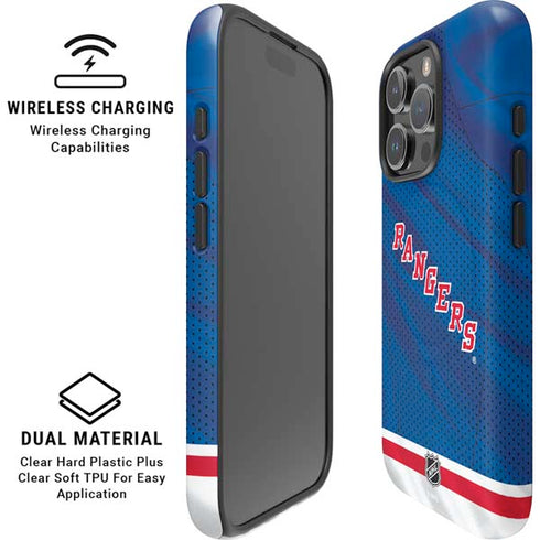 NHL New York Rangers Home Jersey iPhone 16 Pro Magsafe Impact Case