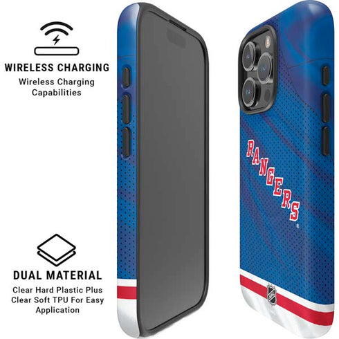 NHL New York Rangers Home Jersey iPhone 16 Pro Max Magsafe Impact Case