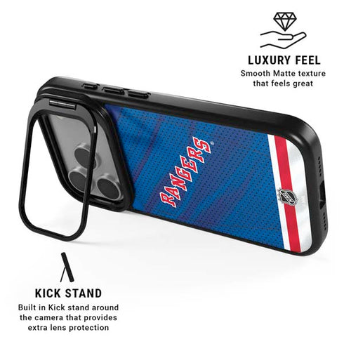 NHL New York Rangers Home Jersey iPhone 17 Pro Kickstand Case