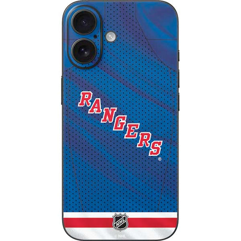NHL New York Rangers Home Jersey iPhone 17 Skin